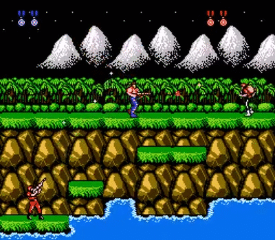 Contra (co-op mode, 1st level)