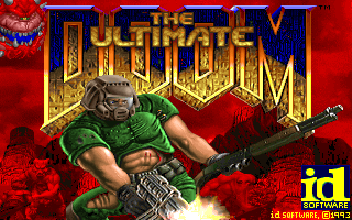 The Ultimate Doom - title screen (DOS version)