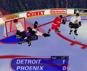 Wayne Gretzky's 3D Hockey, Arcade Video game by Atari Games Corp. (1996)