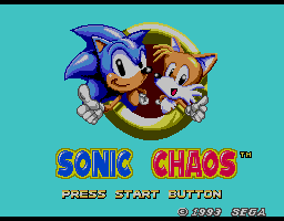 Sonic Chaos MASTER SYSTEM (Seminovo) - Play n' Play