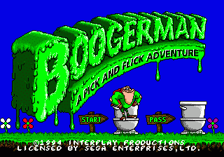 Boogerman: A Pick and Flick Adventure (Sega Genesis) - online game