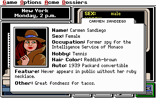 Where in the World Is Carmen Sandiego? (DOS) - online game