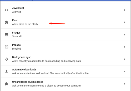 How to enable Flash in Google Chrome